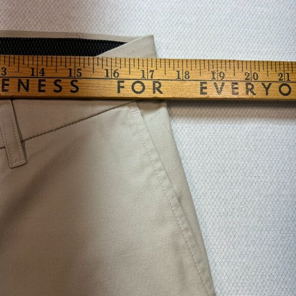 Jos. A. Bank Mens Traveler Tech Slim Fit Chino Pants Flat Front Size 35x30 Beige - Picture 6 of 9